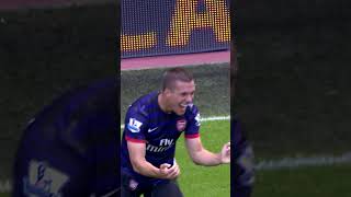 PODOLSKI amp CAZORLA LINK UP FOR FIRST ARSENAL GOALS [upl. by Ordnas]