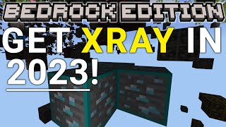 How To Get XRay in Minecraft Bedrock Edition 2023 [upl. by Treacy216]