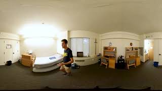 360 Video Tour of a John Mabee Residence Hall dorm room [upl. by Etnuad]