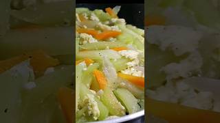 Ginisang Sayote with Egg Budget ulam trending asmr [upl. by Aihsad839]