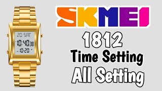 Skmei 1812 Watch Time Setting  Skmei 1812  Skmei 1812 Time Setting [upl. by Anyal]