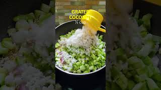 Turai thoran  LuffaRidge gourd stir fry shorts  Turai ki Sabzi recipe [upl. by Crin]