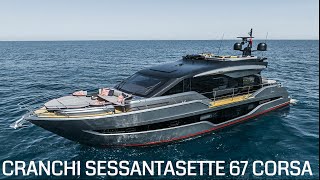 Cranchi Sessantasette 67 Corsa 2024  Rival to Galeon Yachts [upl. by Engeddi902]