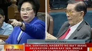 BT Santiago nagbato ng ibat ibang akusasyon vs Enrile sa kanyang privelege speech [upl. by Zap594]