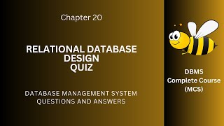 Relational Database Design Quiz Questions Answers PDF  Database Design Class 912 Notes Ch 20 Quiz [upl. by Anaizit]