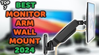 7 Best Single Monitor Arm Wall Mount  Top 7 Single Monitor Wall Mounts in 2024 [upl. by Idnat]