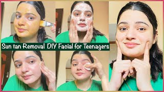 4 Easy Steps DIY Facial For Teenagers  Skin Whitening facial [upl. by Abraham]