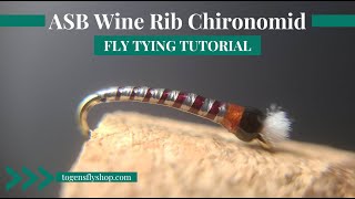 ASB Wine Rib Chironomid  Fly Tying Tutorial [upl. by Avigdor]