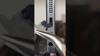 TEST Cleaning iPhone charging Port with hot glue and compressed air ❌ asmr satisfying [upl. by Cassius]