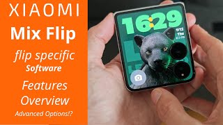 Xiaomi Mix Flip  Unique HyperOS Flip Features [upl. by Berhley517]