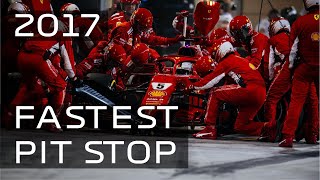 Top 10 F1 Fastest Pit Stop 2017 [upl. by Akenaj]