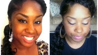 Braided Bang Ponytail Hair style Tutorial [upl. by Coe]