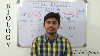 ICSE 2018 Biology Question Paper Pattern [upl. by Kass489]