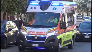 2X Ambulanza Calabria Soccorso OdV in emergenza  Italian ambulances responding code 3 [upl. by Schaab175]