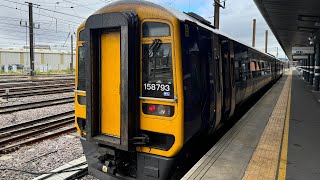 Northern 158 Trains  Hull to Doncaster Rail Ride [upl. by Refinneg]