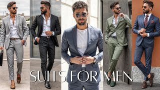 Best Suits For Men  Suits For Beginners  Style Guide  Stylish Suits And Blazers Outfit Ideas [upl. by Sura833]