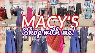 MACYS PROM DRESSES 2023 EVENING GOWNS SHOP WITH ME [upl. by Hammer]