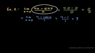 Calculus 608c  LHopitals Rule Examples 2  3 [upl. by Eseilenna]