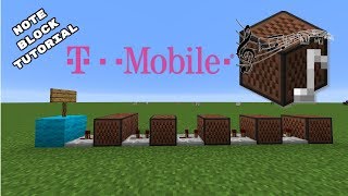 Minecraft Tutorial TMobile Sound with Note Blocks [upl. by Ajnotal]