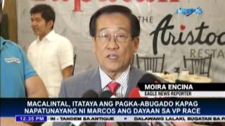 Election lawyer Macalintal confident that there is no VP electoral fraud [upl. by Alasteir881]