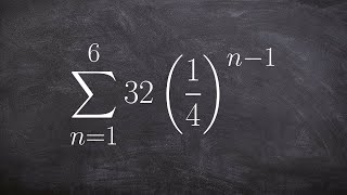 How to find the finite sum of a geometric sequence [upl. by Arlana]