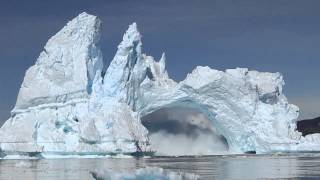 iceberg crashing in Diskobay Greenland [upl. by Mall109]