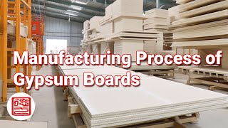 The Marvelous Journey of Gypsum Board Manufacturing  Gypsumboard Production Line [upl. by Ayaj208]