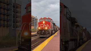 CN 3304 leads a Manifest past Mundelein [upl. by Hplodur]