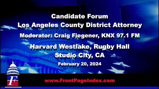 Harvard Westlake Debate for LA County DA January 20 2024 [upl. by Eceinaj]