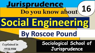 Social Engineering by Roscoe Pound  Jurisprudence  Sociological School of Jurisprudence [upl. by Jane456]