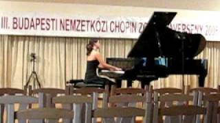 Panni Hotzi plays Chopin Nocturne in b flat minor [upl. by Yddur]