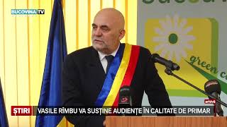 Vasile Rimbu va tine audiente in calitate de primar [upl. by Hcurab]