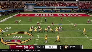 College Football 25 ps5 DYNASTY season 1 Ohio State College Playoffs Round 3 amp More [upl. by Hendrika]