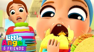 The Taco Song with Baby John  Little Angel And Friends Kid Songs [upl. by Nirik]