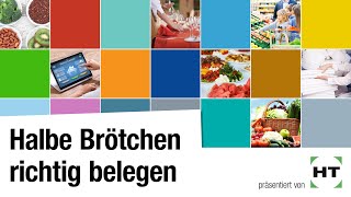 Halbe Brötchen richtig belegen  Hauswirtschaft [upl. by Nalac]