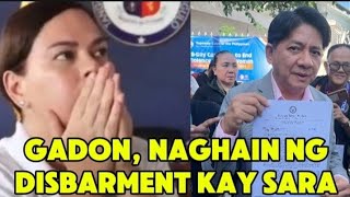 LARRY GADON nag FILE ng DISBARMENT CASE against VP SARA sa SUPREME COURT Ma DISBARRED kaya si SARA [upl. by Lorrimor]