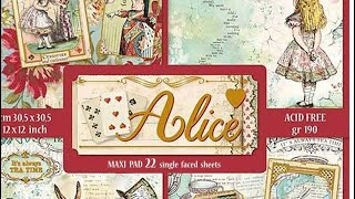 Stamperia “Alice” Pop Up Album Walk Through [upl. by Eidas287]