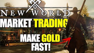 New World  Making LOADS Of GOLD  Market Trading Guide [upl. by Featherstone650]