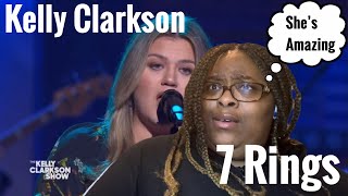 KELLY CLARKSON  7 RINGS ARIANA GRANDE REACTION  kellyclarkson 7rings ariannagrande viral [upl. by Amein]