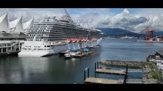 The Royal Princess Cruise Ship Arrived Vancouver Canada princesscruises princesscruiseship [upl. by Naujik50]