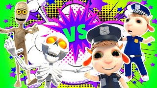 Policemen and Monsters  Cartoon for Kids  Dolly and Friends [upl. by Sidnee]