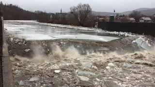 Ice jam breaking up  981701 [upl. by Cockburn]