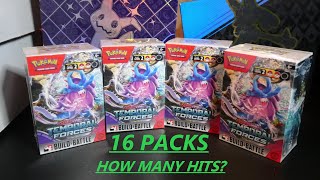 4 Temporal Forces Pokémon Prerelease Build amp Battle Boxes 16 Packs pokemon tcg [upl. by Okorih302]