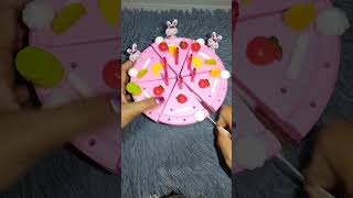 Slicing diy cake asmr shorts asmr cake diy diycake toys [upl. by Uriah]