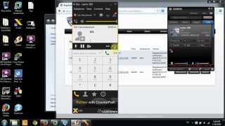 Tutorial 3  Add extentions fusionpbx FressSwitch and make a call with two softphones [upl. by Llenehc]