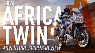 Honda Africa Twin Adventure Sports 2024 motorcycle review [upl. by Clevie291]