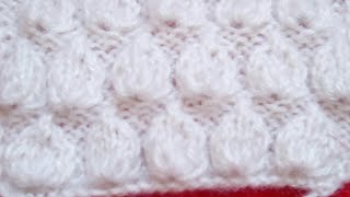 Tuto tricot  le point de petits cœurs Punto dos agujas stich knitting [upl. by Eednam]