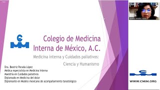 Sesión Medicina interna y cuidados paliativos Ciencia y humanismo [upl. by Sherl]