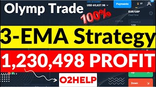 Olymp Trade Friday Strategy Olymp Trade 1 Minute Strategy  3 EMA olymp Trade Strategy  O2Help [upl. by Merp720]