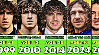 Carles Puyol Transformation From 1996 to 2024 [upl. by Alleuqcaj]